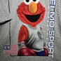 Vintage Elmo T-Shirt 90s sport boxing cartoon parody single stitch USA Mens XL