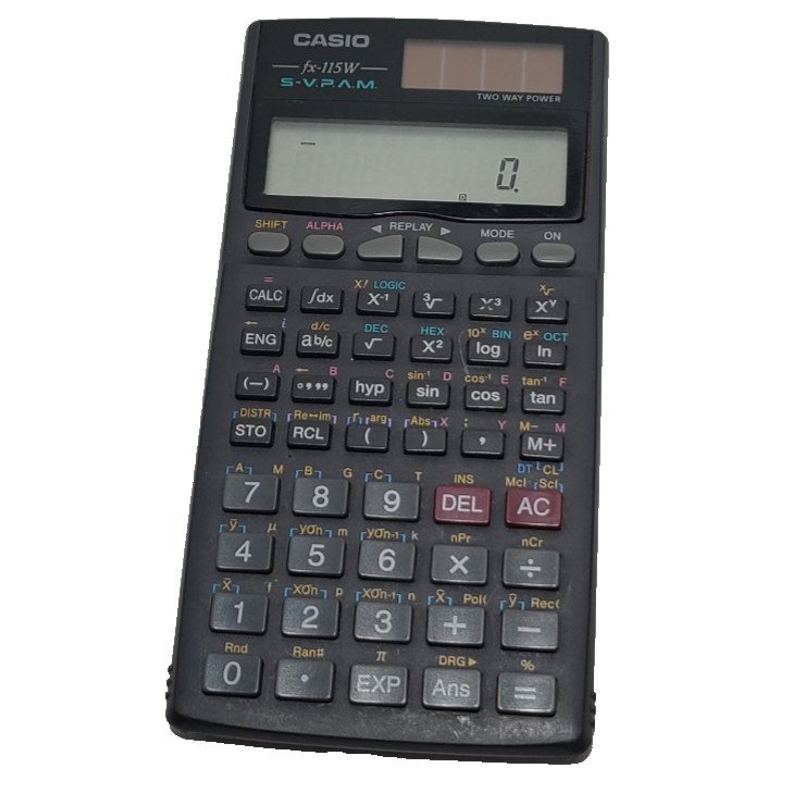 Casio Scientific Solar Calculator fx-115W Two Way Power Tested
