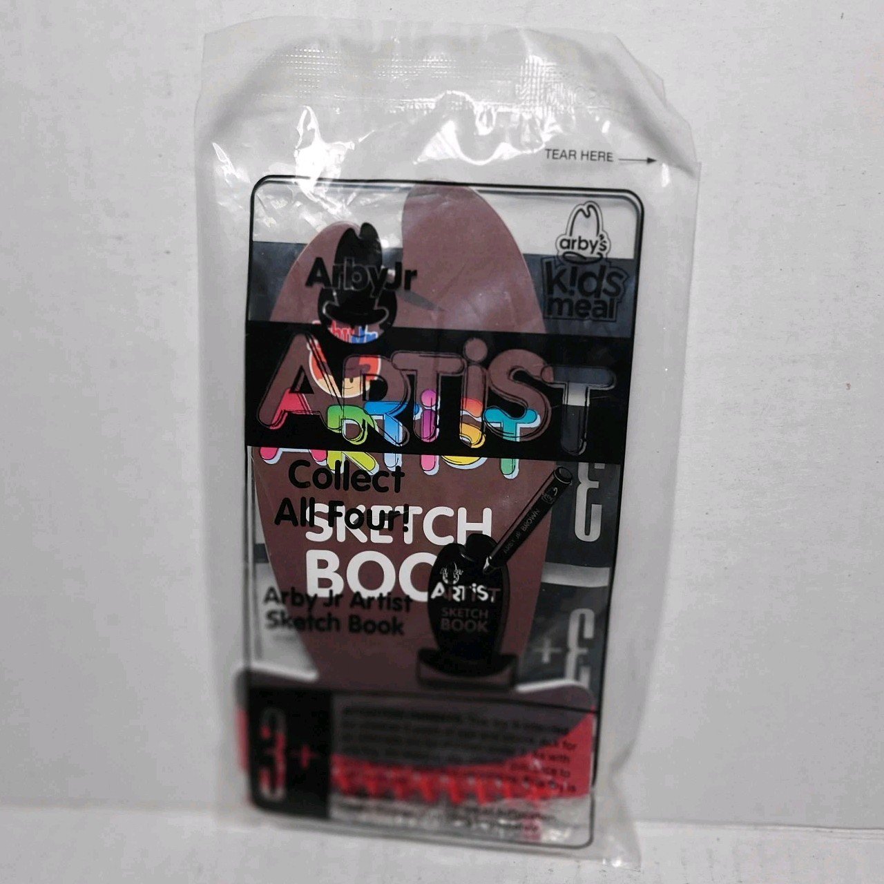 RARE Arby's Artist Sketchbook Kids Meal Toy Arby Jr. New