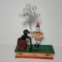 VINTAGE TRICK DOG CAST IRON MECHANICAL CIRCUS CLOWN COIN BANK Heavy