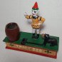 VINTAGE TRICK DOG CAST IRON MECHANICAL CIRCUS CLOWN COIN BANK Heavy