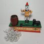 VINTAGE TRICK DOG CAST IRON MECHANICAL CIRCUS CLOWN COIN BANK Heavy