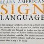 Learn American Sign Language Kit 86 Flash Cards & 28 Page Booklet By Arlene Rice