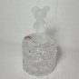 HOFBAUER Comics Club Disney LEAD CRYSTAL FROSTED GLASS Mickey Mouse Trinket Dish