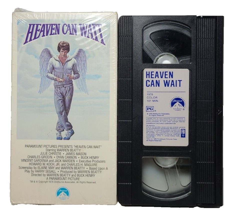 Heaven Can Wait (VHS, 1979)  Paramount Gatefold Warren Beatty, Julie Christy