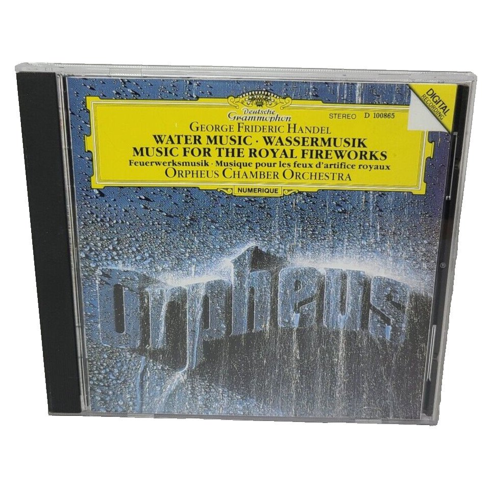 DGG HANDEL WATER MUSIC MUSIC FOR ROYAL FIREWORKS ORPHEUS CHAMBER ORCHESTRA CD