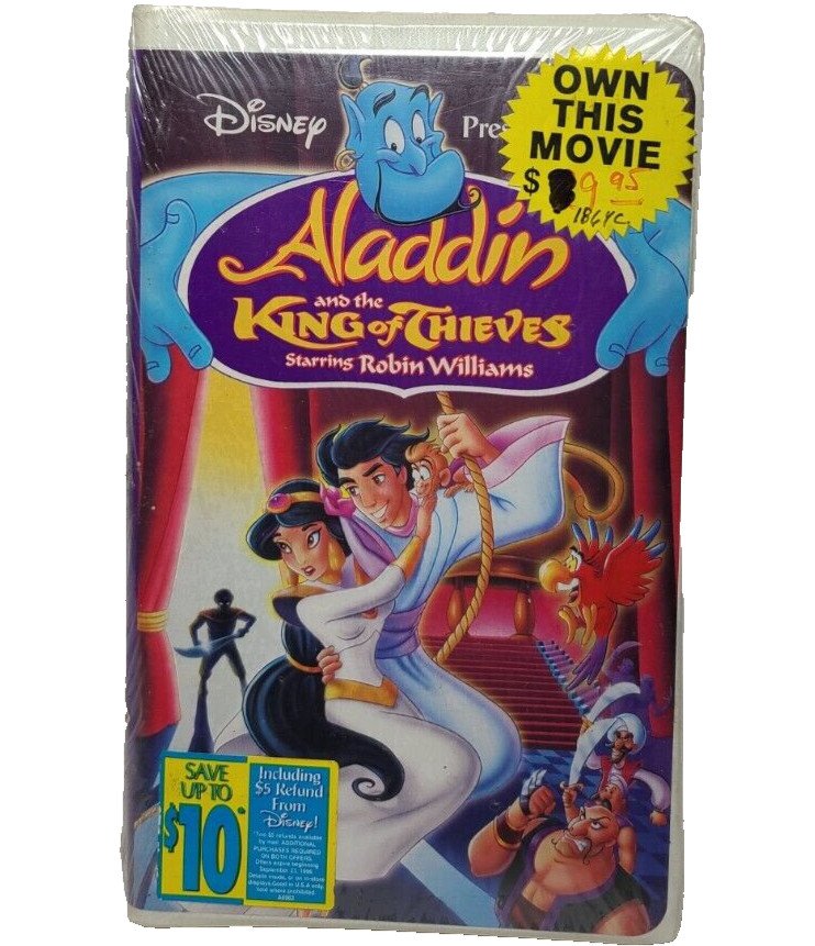 Aladdin and the King of Thieves (VHS, 1996) Disney Clamshell NEW SEALED
