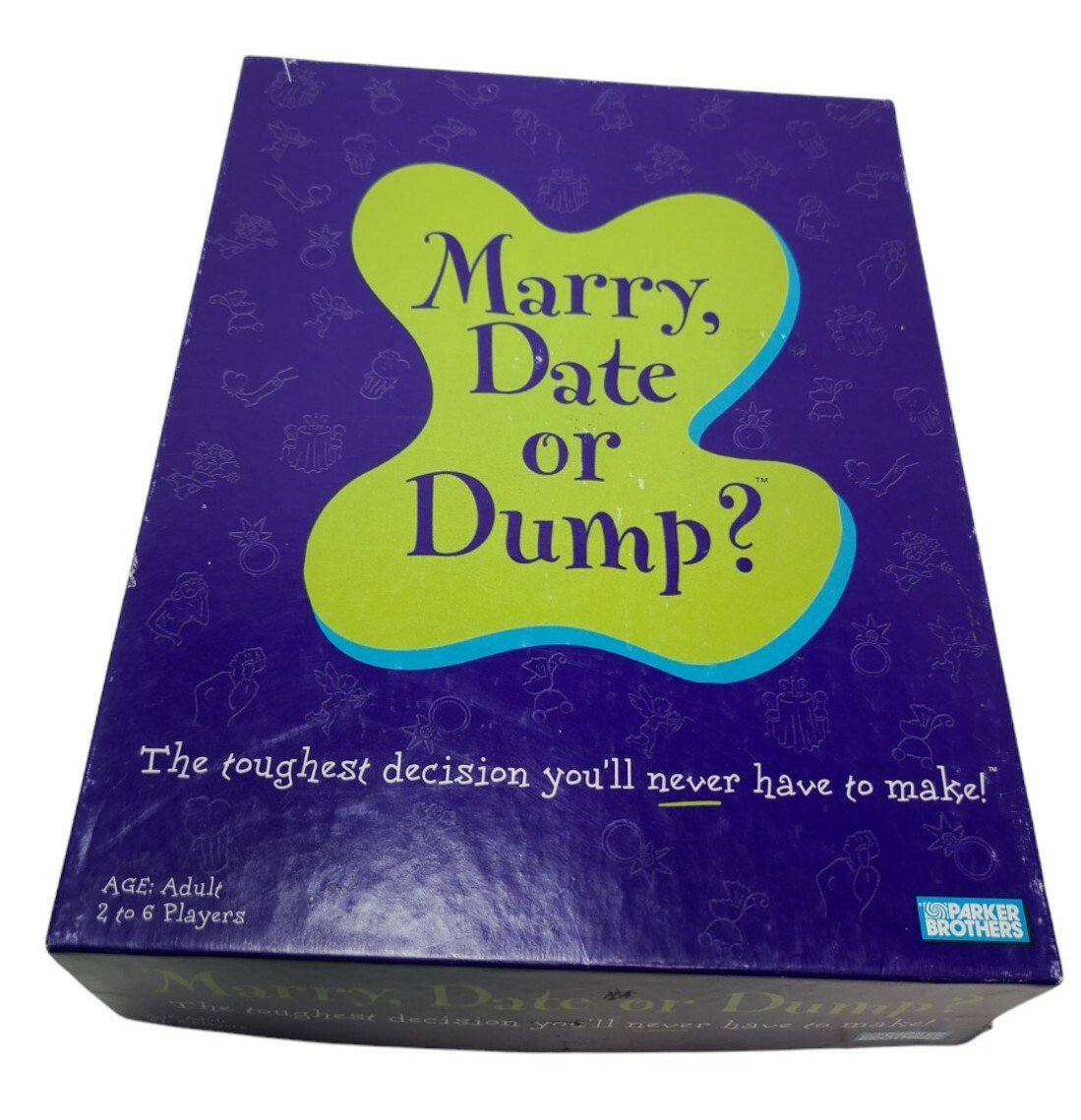 Parker Brothers Marry Date Or Dump? Party Board Game