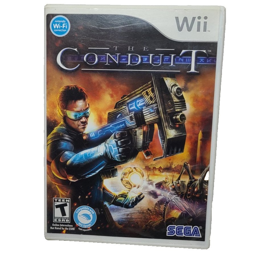 Wii The Conduit Video Game Nintendo Wii 2008 Shooter w/ Instruction Manual