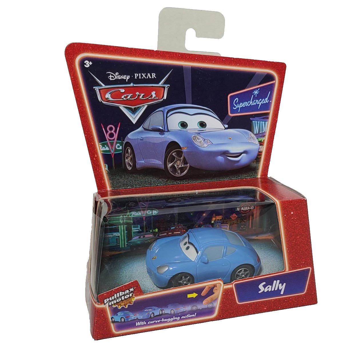 Disney Pixar Cars The World of Cars Pullbax Motor Pull Back Sally rare!