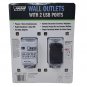Feit Electric Wall Outlets With 2 USB Ports  2 Pack Rapid Charging