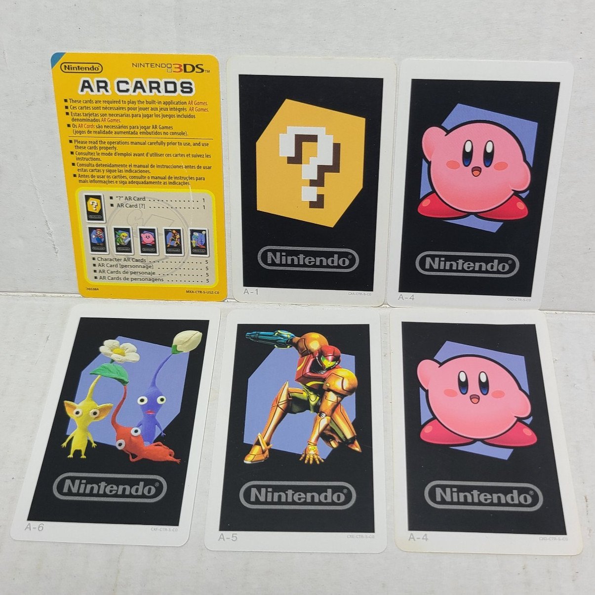 Nintendo 3DS AR Games - 5 AR Cards