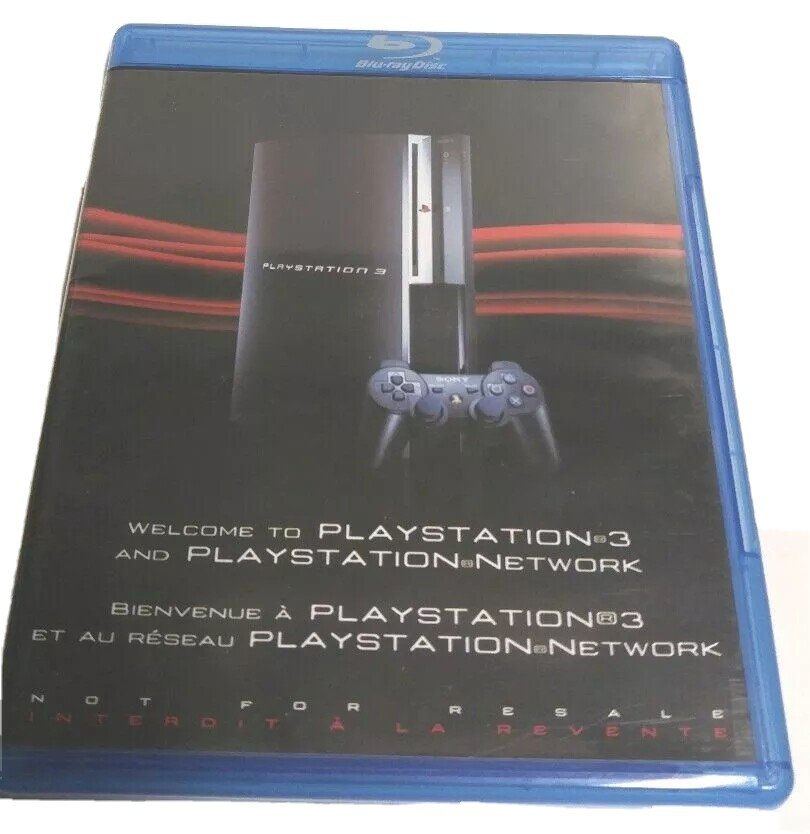 PS3 Playstation 3 Welcome to Playstation 3 and Playstation Network Blu-ray Disc