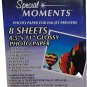 Special Moments Photo Paper for Ink Jet Printers 14 Sheets 8.5x11 GlossyAcidFree