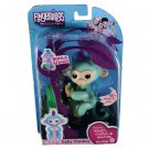 Fingerlings Interactive Baby Monkey ZOE With purple hair & Bonus Stand  WowWee
