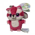 Aurora World Inc. YooHoo 3.5" Chewoo Squirrel Keychain Plush Stuffed Animal
