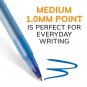 60 BIC Round Stic Xtra Life Ballpoint Pen Blue Ink 1mm Medium (GSM609-BE) case