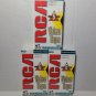 Lot of 3 RCA VHS Blank Video Tapes T-120H Standard Grade NEW SEALED Recording