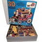 2 Stagecoach and Ferris Wheel 3-D Jigsaw Puzzles Vintage 1994 95 Ceaco Puzzle