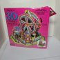 2 Stagecoach and Ferris Wheel 3-D Jigsaw Puzzles Vintage 1994 95 Ceaco Puzzle