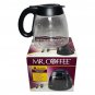 Mr. Coffee Glass Carafe 12-Cup Replacement Coffeemaker Pot Black