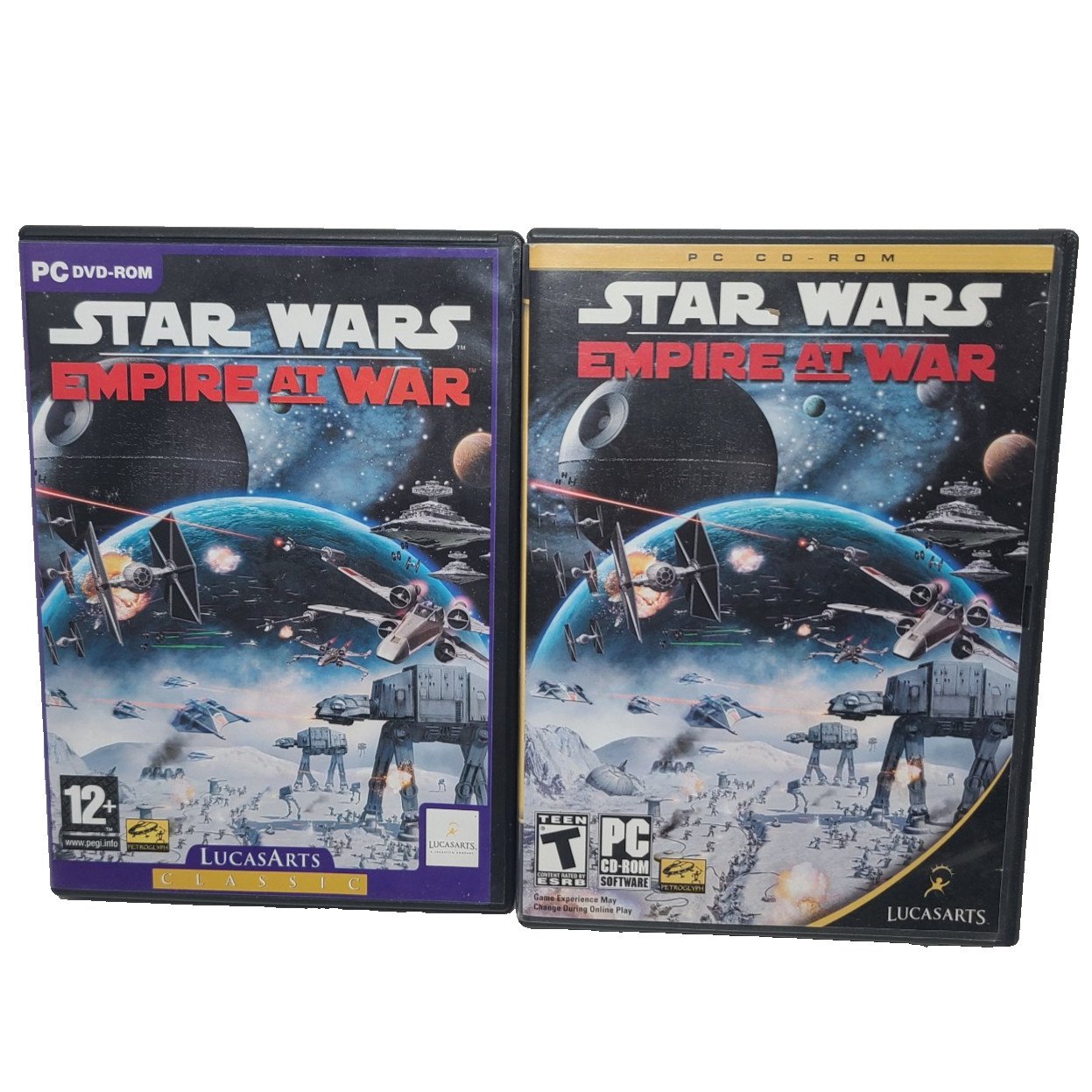 Star Wars: Empire at War (PC, 2006) 2 Disc set with Box PC DVD-ROM CD-ROM