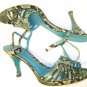 Via Spiga Green Snake Sandals 10 B or shoes Italy