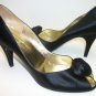Bruno Magli Black Satin 8 AAA Slim or X-Narrow Pumps Shoes