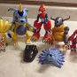 Digimon Digivolving Figure Toy Greymon, Gabumon, Flamedramon, Krubimon, Growlmon