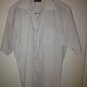 Mens White Van Heusen Size 16 33/34 Shortsleeve Dressshirt