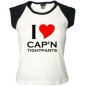I Heart Cap'n Tightpants Women's Cap Sleeve T-Shirts
