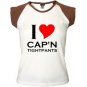 I Heart Cap'n Tightpants Women's Cap Sleeve T-Shirts
