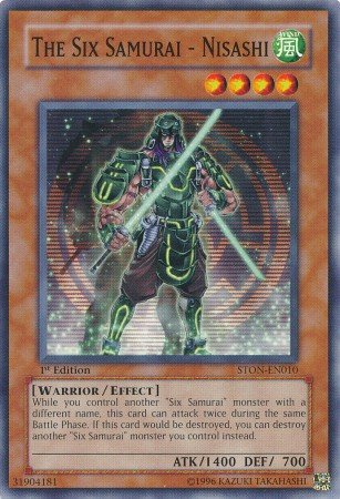 Yugioh Card The Six Samurai - Nisashi - STON-EN010 - Common (1st Edition Strike of Neos STON)