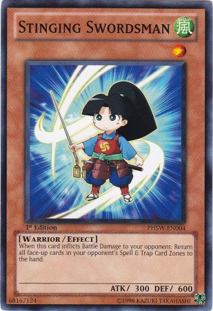 Yugioh Card Stinging Swordsman - PHSW-EN004 - Common 1st Edition