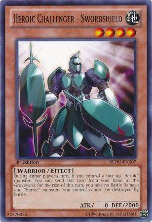 Yugioh Card Heroic Challenger - Swordshield REDU-EN007 Common 1st Edition