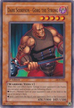 Yugioh Card Dark Scorpion - Gorg The Strong Unlimited Edition