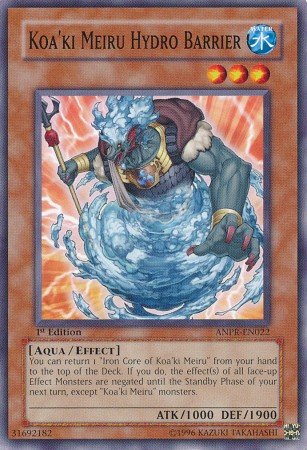 Yugioh Card Koa'ki Meiru Hydro Barrier - ANPR-EN022 - Common - 1st Edition  Ancient Prophecy