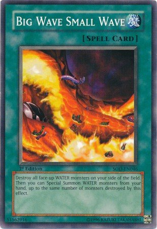 Yugioh Card Big Wave Small Wave - SOD-EN046 - Common Unlimited Edition