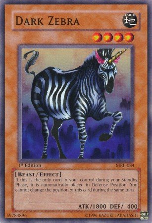 Yugioh Card Dark Zebra - MRL-084 - Common Unlimited Edition