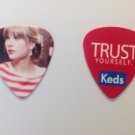 Taylor Swift Keds guitar pick "trust yourself"