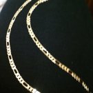 14k yellow gold 5mm figaro necklace