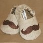 Baby Booties - Mustache - (3-6 mo)