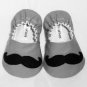 Baby Booties - Mustache - (3-6 mo)