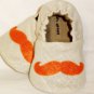 Baby Booties - Mustache - (9-12 mo)