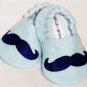 Baby Booties - Mustache - (9-12 mo)