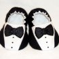 Baby Booties - Tuxedo - (3-6 mo)