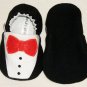Baby Booties - Tuxedo - (0-3 mo)