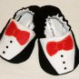 Baby Booties - Tuxedo - (12-18 mo)