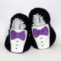 Baby Booties - Tuxedo - (12-18 mo)