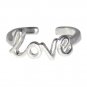 New .925 Sterling Silver Love Toe Ring adjustable size | Made In USA